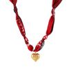 Cross-Border Love Heart Copper Beaded Necklace for Girls & Women - Christmas Collection