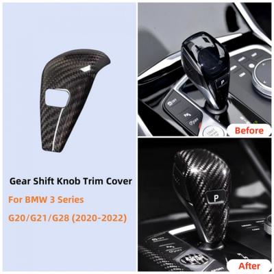REAL Carbon Fiber Gear Shift Knob Cover For BMW G20 G28 G22 G29 G15 G16 X5 X6 X7