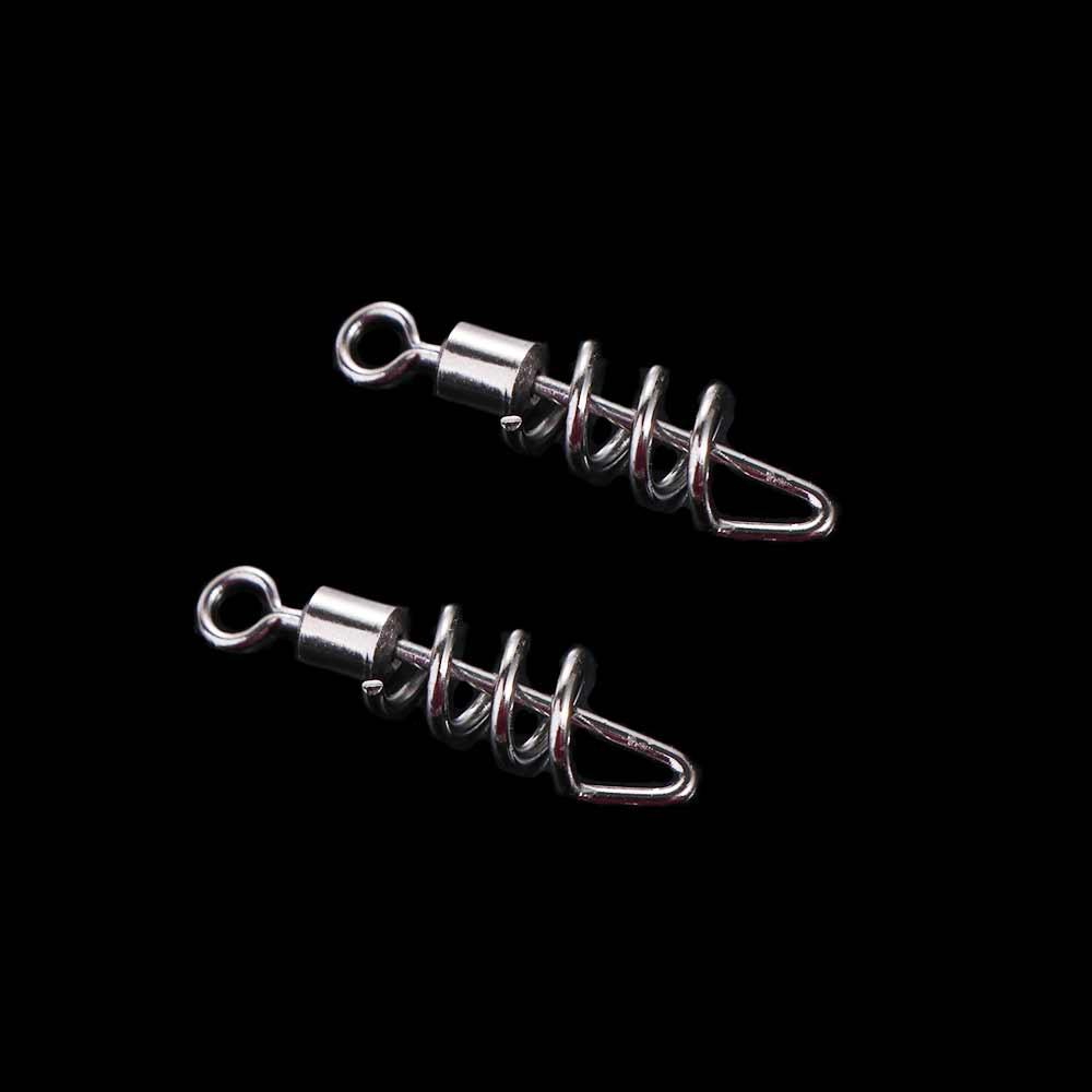 20PCS 2#-10# 8-Shape Connect Ring Stainless Steel Snap Change Connector Fishing Hook