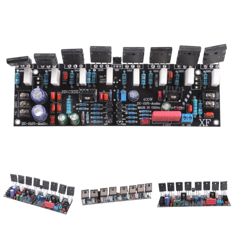 Large Power Mono 400W Sound Amplifier with A1943 C5200 Transistors Simple Installs for Professional Sound Systems