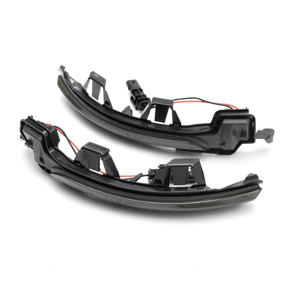 2x Smoked For Volvo XC40 XC60 XC90 S V Series Sequential Dynamic Led Side Mirror Marker Turn Signal Assy Kits Blinkers 31498601