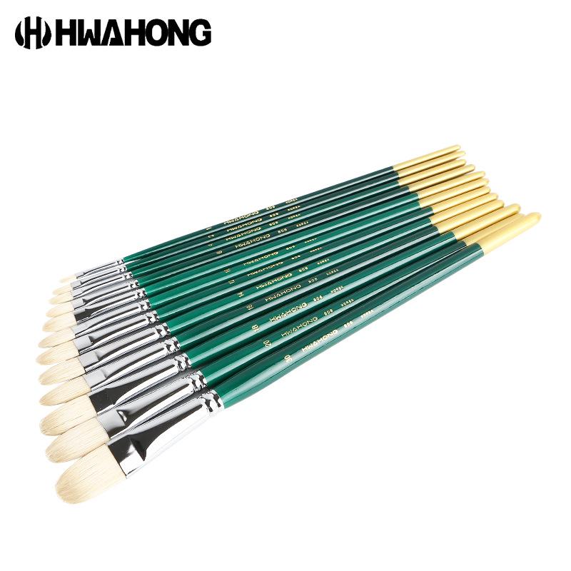 Koreanischer Hwahong 808 Serie Borstenpinsel für Öl-, Wasserfarben-, Gouache- und Acrylmalerei