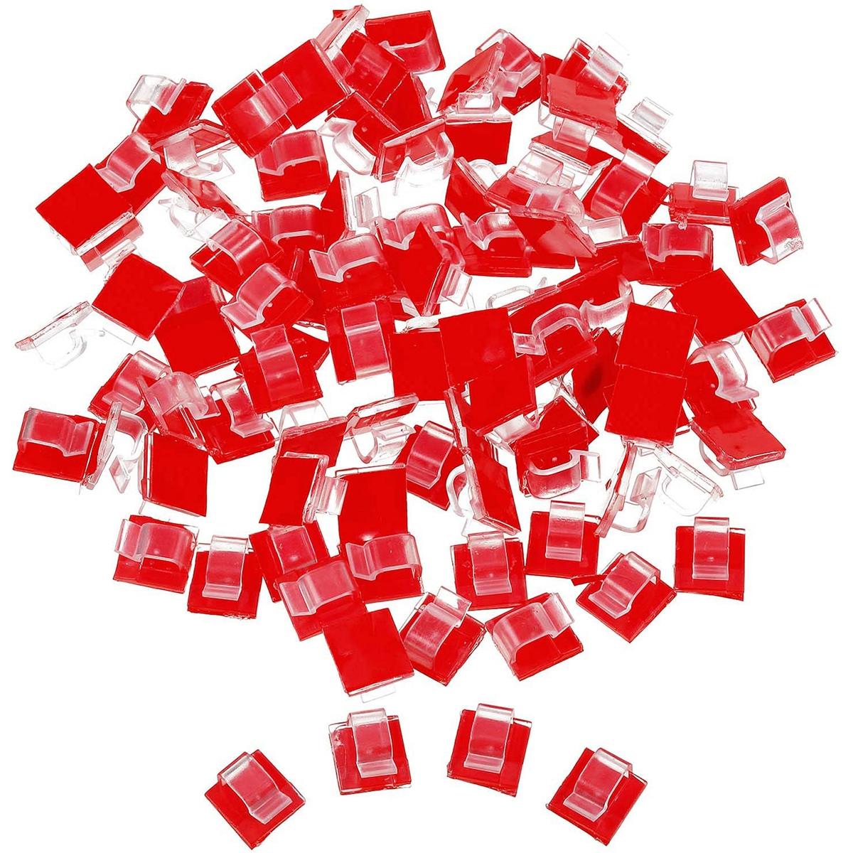 

Украшение Уличный Органайзер для Шнуров Мини Кабельные Зажимы Держатель Проводов Крючки Зажим для Света белый