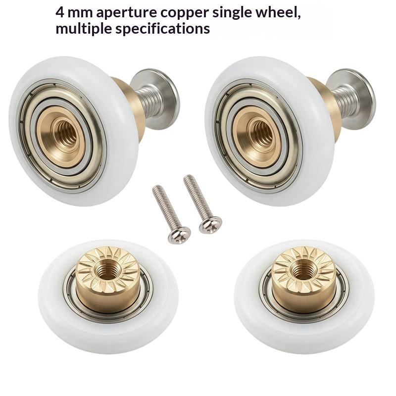 4 Pcs/lot Shower Door Rollers Runners Wheels-Replacement Part Bathroom Glass Door Sliding Shower Door Roller Dia 20/23/25/27mm