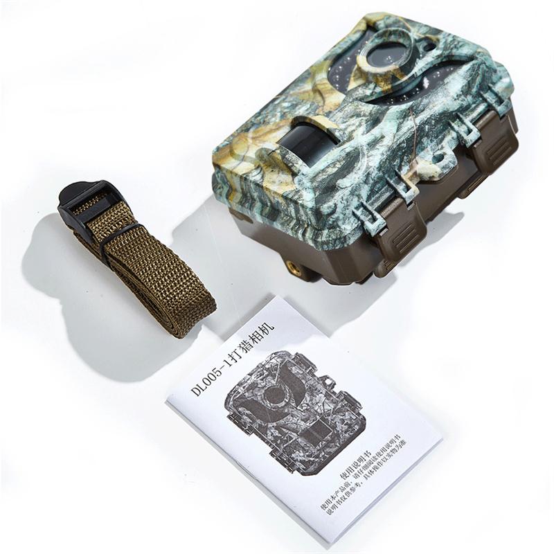 Câmera de trilha de caça de 2,0 polegadas Câmera de visão noturna Ir de 12 megapixels para pesquisa de vida selvagem e visualizador de armadilha de vigilância agrícola