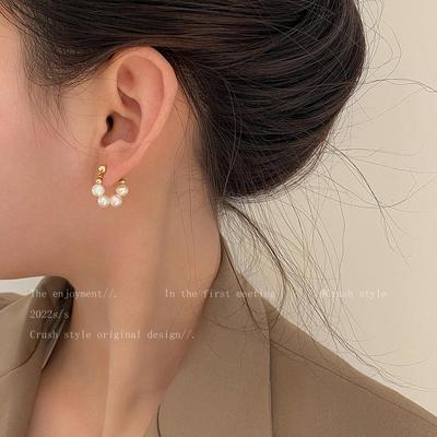 Orecchini Barocchi con Perle d'Acqua Dolce da Donna - Retrò Francese, Versatili, Lusso Leggero, Orecchini da Tè di Alta Gamma
