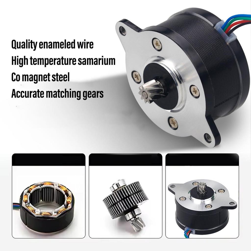 Round Stepper Motor Fit for Bambu Lab X1 P1P P1S 3D Printer Extruder 2 Phase 1.8 Step Angle 1A 36mm