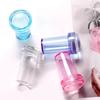Nail Art Stamper,Clear Silicone Stamping Jelly with Scraper for DIY Nail Decors Transparent Visible Body,No Misplacement