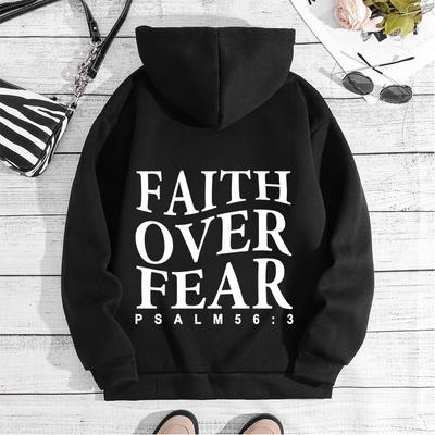 Autumn And Winter Sweater Letter Fashion Printed Hooded Shoulder Sleeve Fleece Sweater Women'S Top
