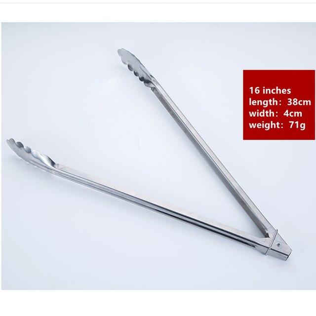 Stainless Steel Bread Tong Serving BBQ Grilling Salad Non-Stick Kitchen Barbecue Grilling Cooking Kitchen Accessories