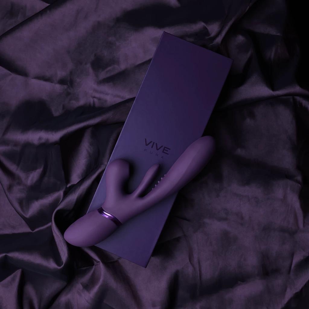 Vive - G-spot Vibrator with Fluttering Tongue and Pulse Wave Stimulator Kura