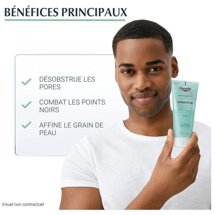 Gommage Visage - EUCERIN - DermoPure - 100ml - Peaux À Tendance Acnéique - Acide Lactique
