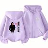 Kinder Hoodie Ritssluiting Vest Tops Meisje Roze Jongen Zwart Grijs Hoodies Kind 3-12 Jaar Herfst Michael Jackson Ritssluiting Stijl Jas