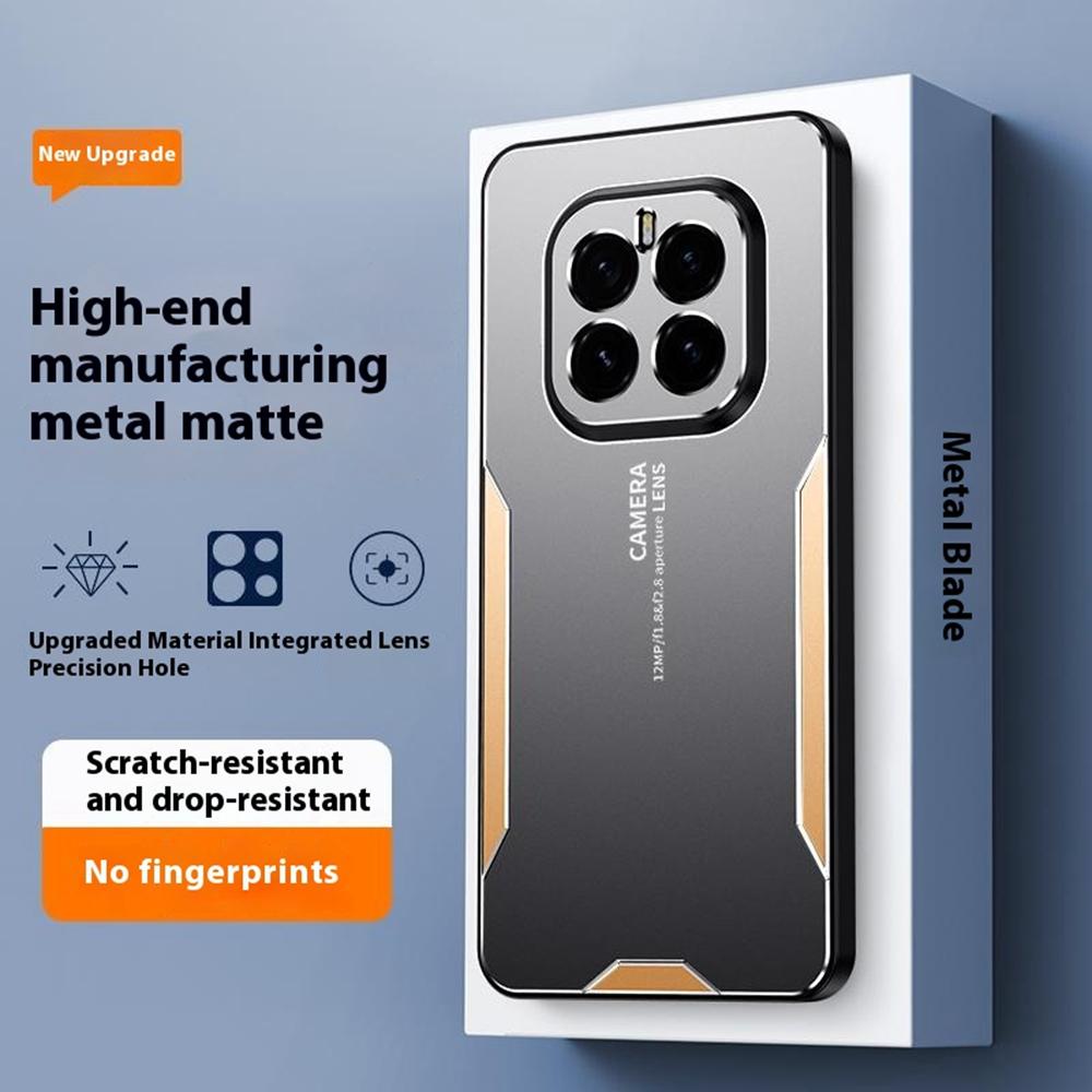 

For Honor GT Pro Phone Case Aluminium Alloy TPU PC Back Cover Silver