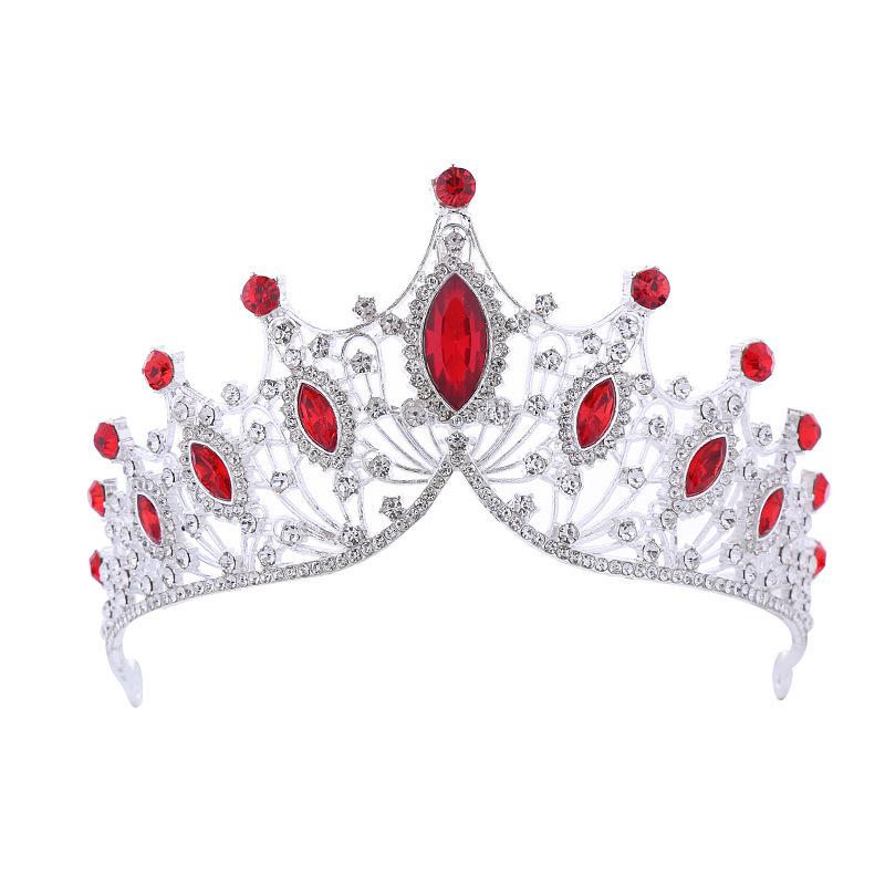 European and American Crown Headwear Wedding Dress and Evening Gown Accessories Retro Baroque Luxurious and Grand Crystal Crown