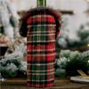 Wine Bottle Decoration Table Striped Plaid Skirt Household Goods Wine Bottle Set Christmas Gifts