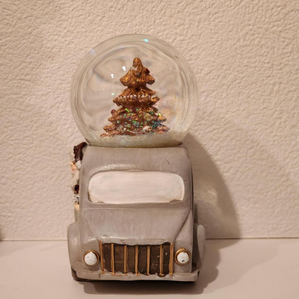 Minami Boeki Snöglob i antikstil Julen Tomten Julgran Nallebjörn Displayställ (Antik bil Jultomten (6,5 cm Glaskula))