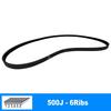 2 Pieces V Belt 500J PJ1270 6 Ribs, DIY RC Model Treadmill Motor Fitness Dryer Drive Belt