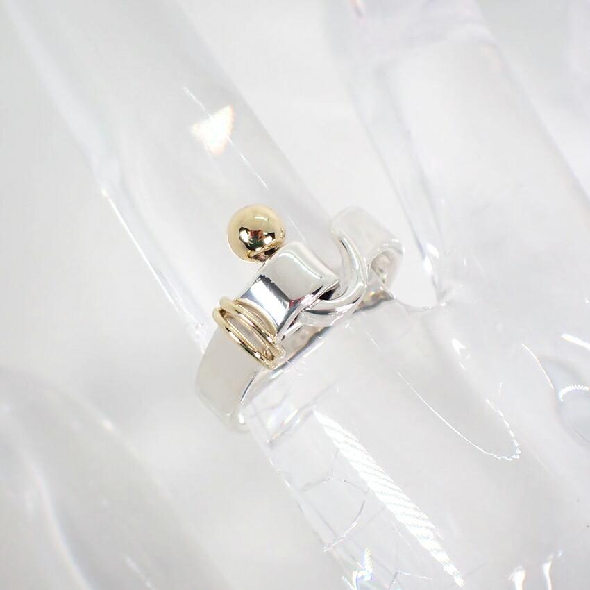 [Used] TIFFANY 925/750 Hook & Eye Ring / Size 8 / J77-2