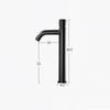 Black 304 Stainless Steel Bathroom Basin Faucet Pressure Public Toilets Washbasin Faucet Single Cooling Delay Sink Faucet
