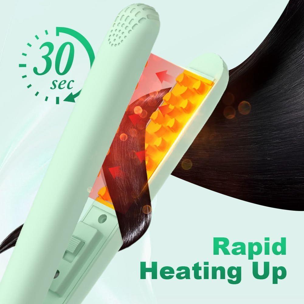 2 in 1 Wave Hair Curling Iron Root Lifter Travel Curling Wand  Short and All Hair Types
