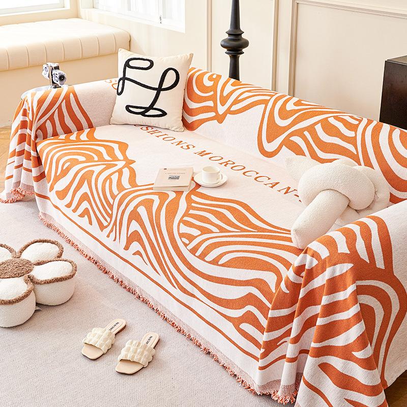 

Современный и минимализм, универсальное полотенце для дивана Four Seasons из синели с волнами, универсальный универсальный чехол для дивана, ткань 180*130cm