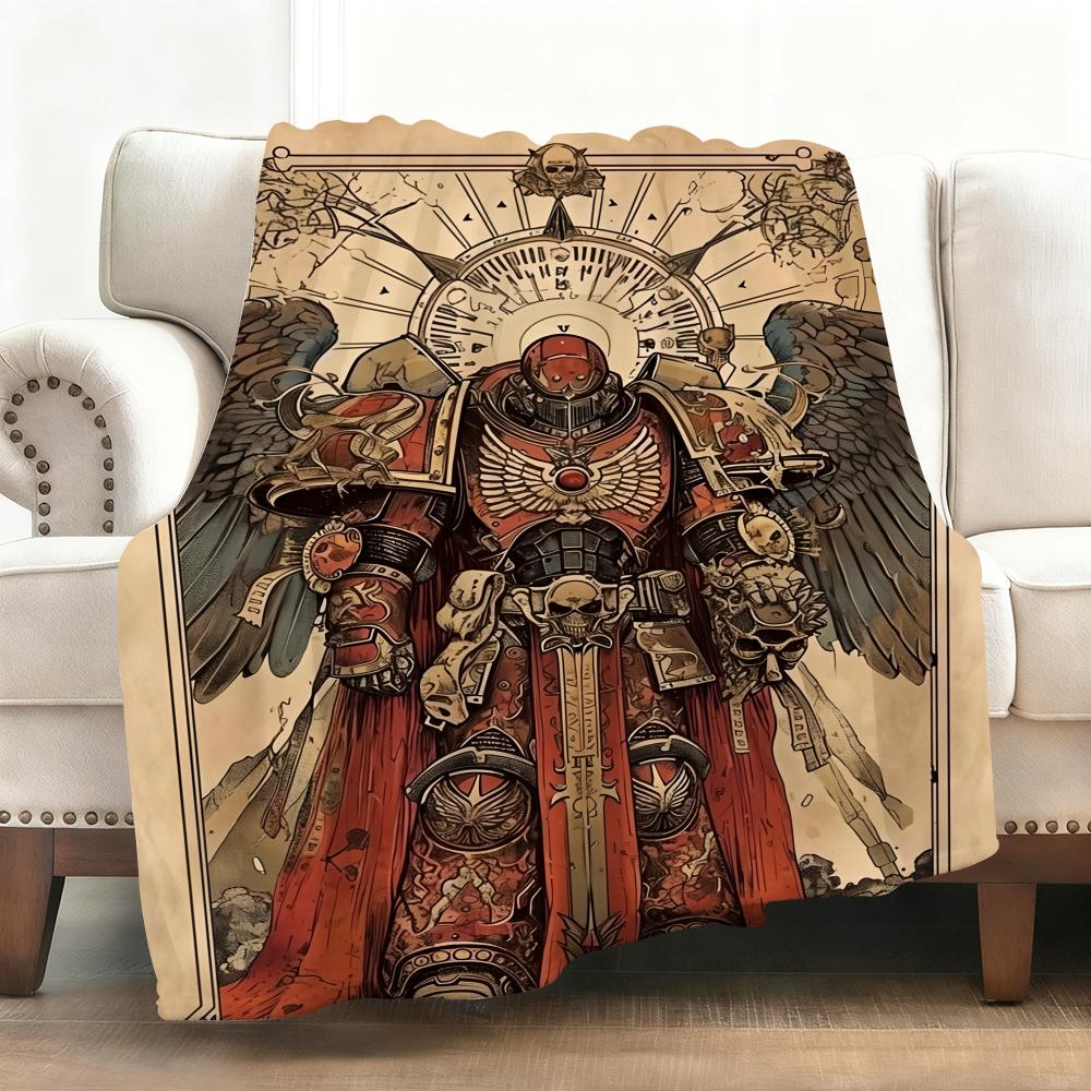 Throw Flannel Fluffy Soft Blanket Warm Skin-Friendly Throw for Sofa Bed Office Nap Winter Game T-Total War W-WARHAMMER