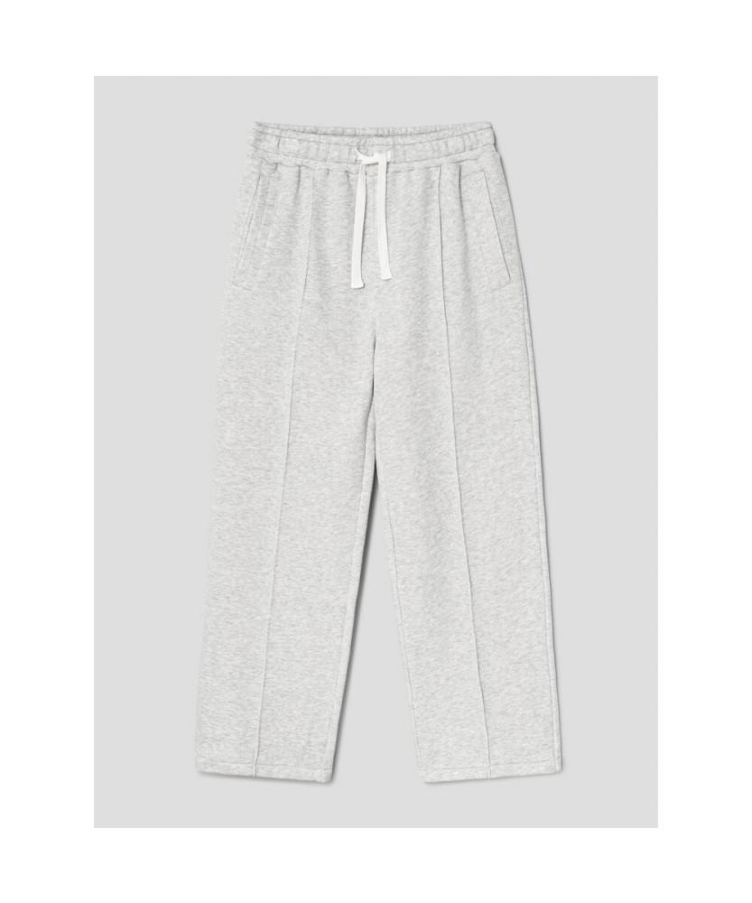 8SECONDS Pintuck Texture Wide Fit Shorts Light Gray