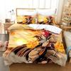 Anime 3D Printed Fairy Tail Bedding Set Duvet Cover Pillowcase Boys Girls Single Twin Full Queen King Size Adult Bedding gift