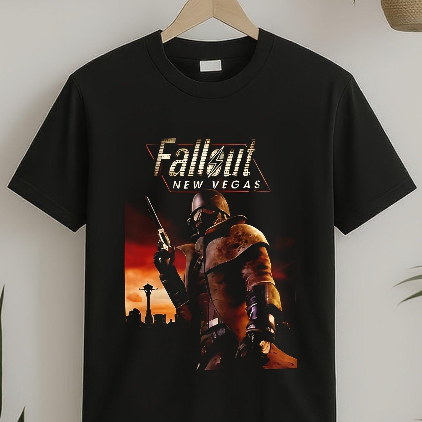 Men s Post-Apocalyptic Wasteland Ranger Retro Game Art Tee S чёрный