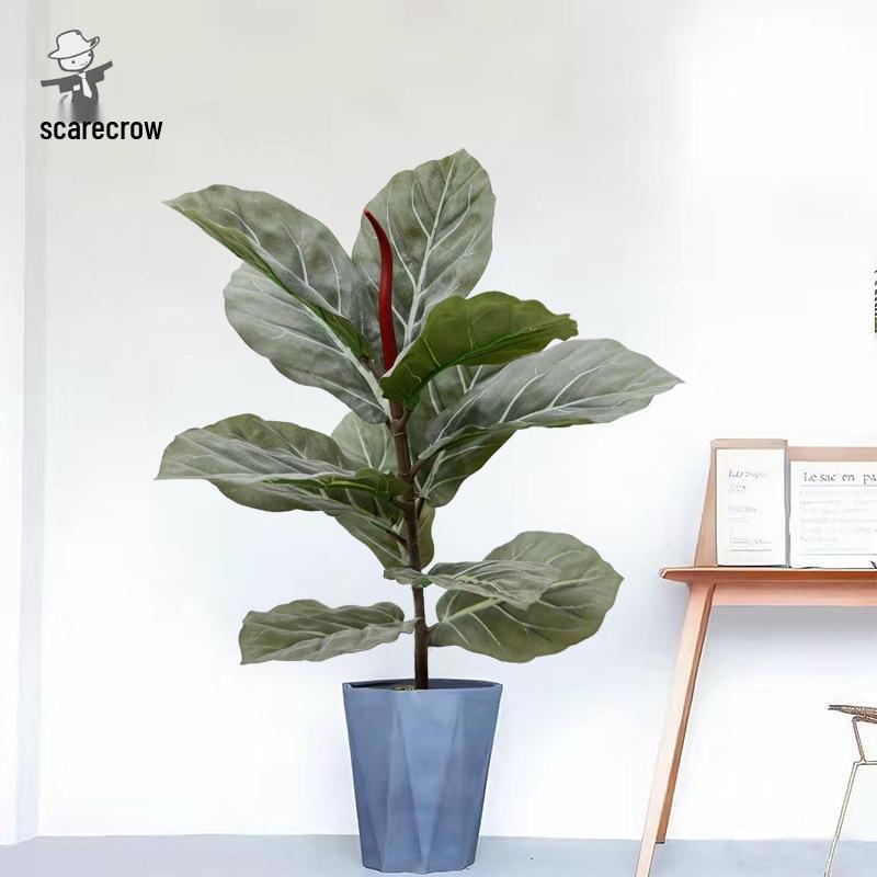 Artificial Green Plant Bonsai: Black Swan Fake Potted Tree for Indoor Decoration