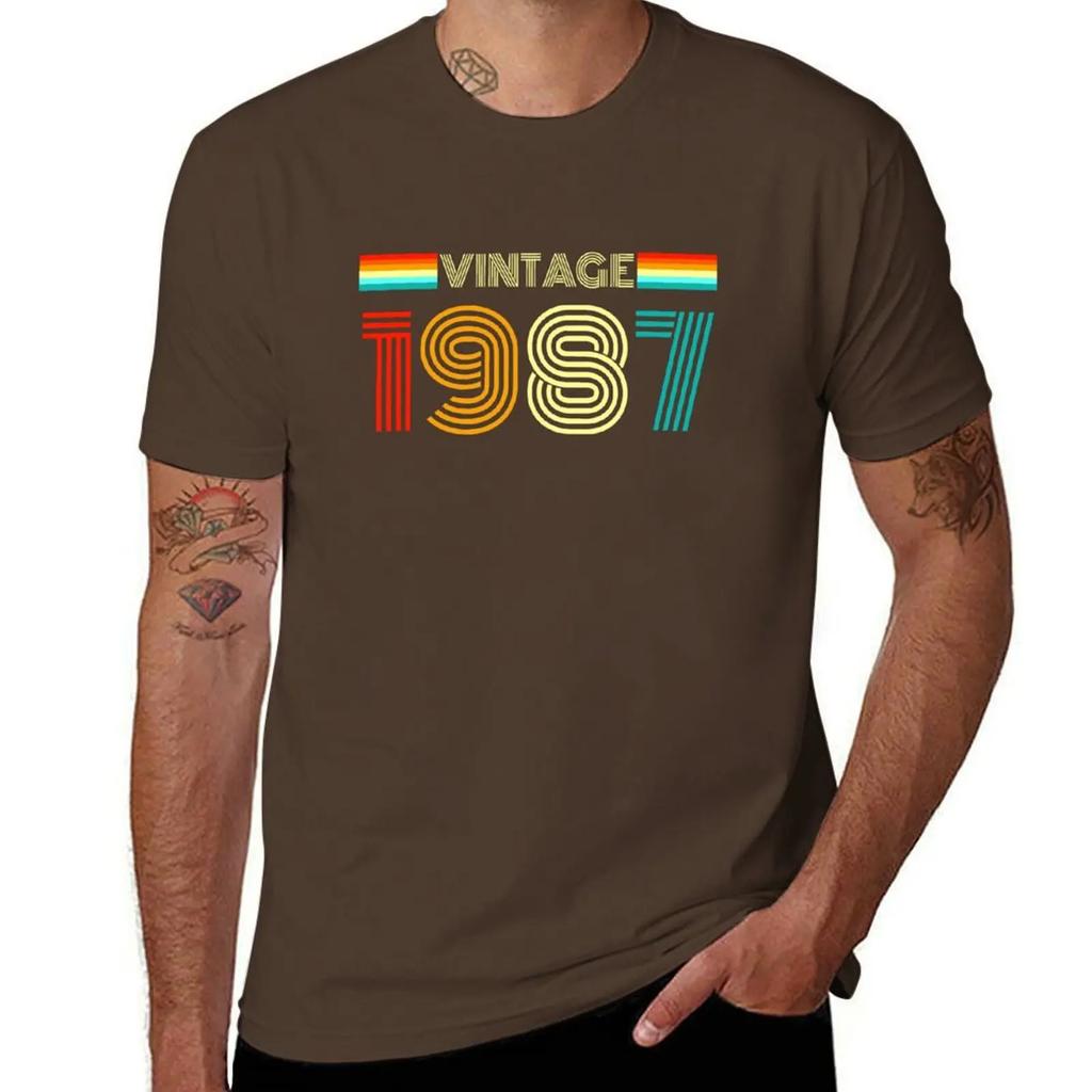 Vintage Retro 1987 - Vintage 1987 Birthday Gift T-Shirt graphic shirts shirts graphic tees Men's t-shirt