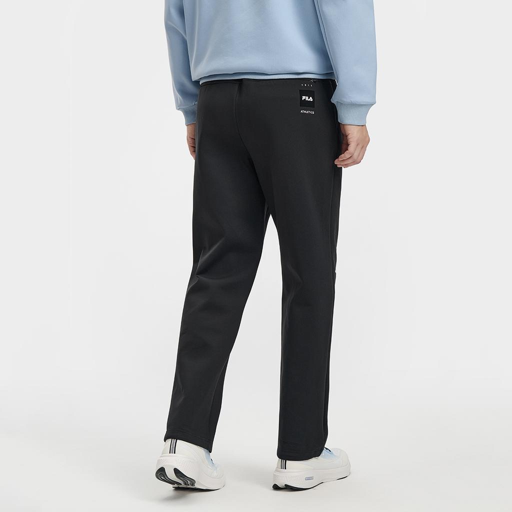 Fila Fitness FW25 Loose Knit Drawstring Solid Color Casual Pants Men Bottoms A11M611621F-BK