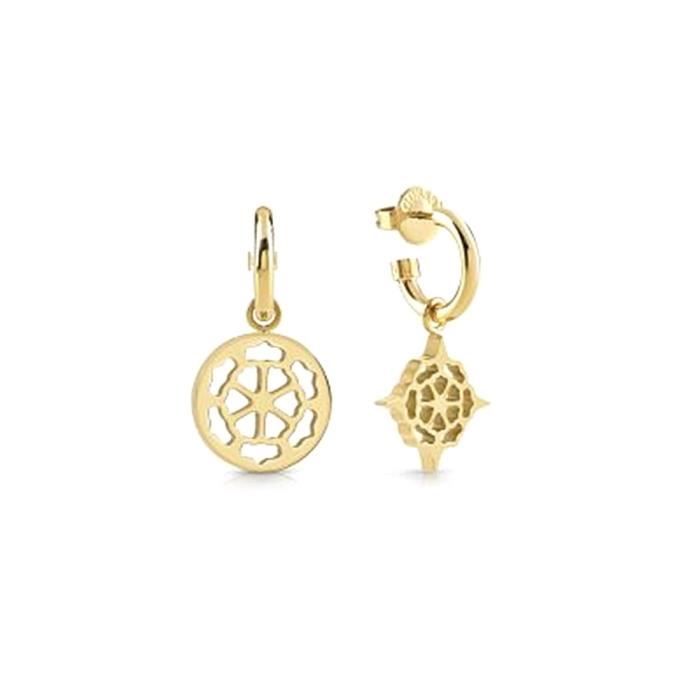 Boucles d'oreilles - Guess - Blooming Pivoine - Acier inoxydable - Doré - Femme