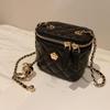 Kleine Umhängetasche Mode Kettenriemen Rhombus Bucket Bag Umhängetasche