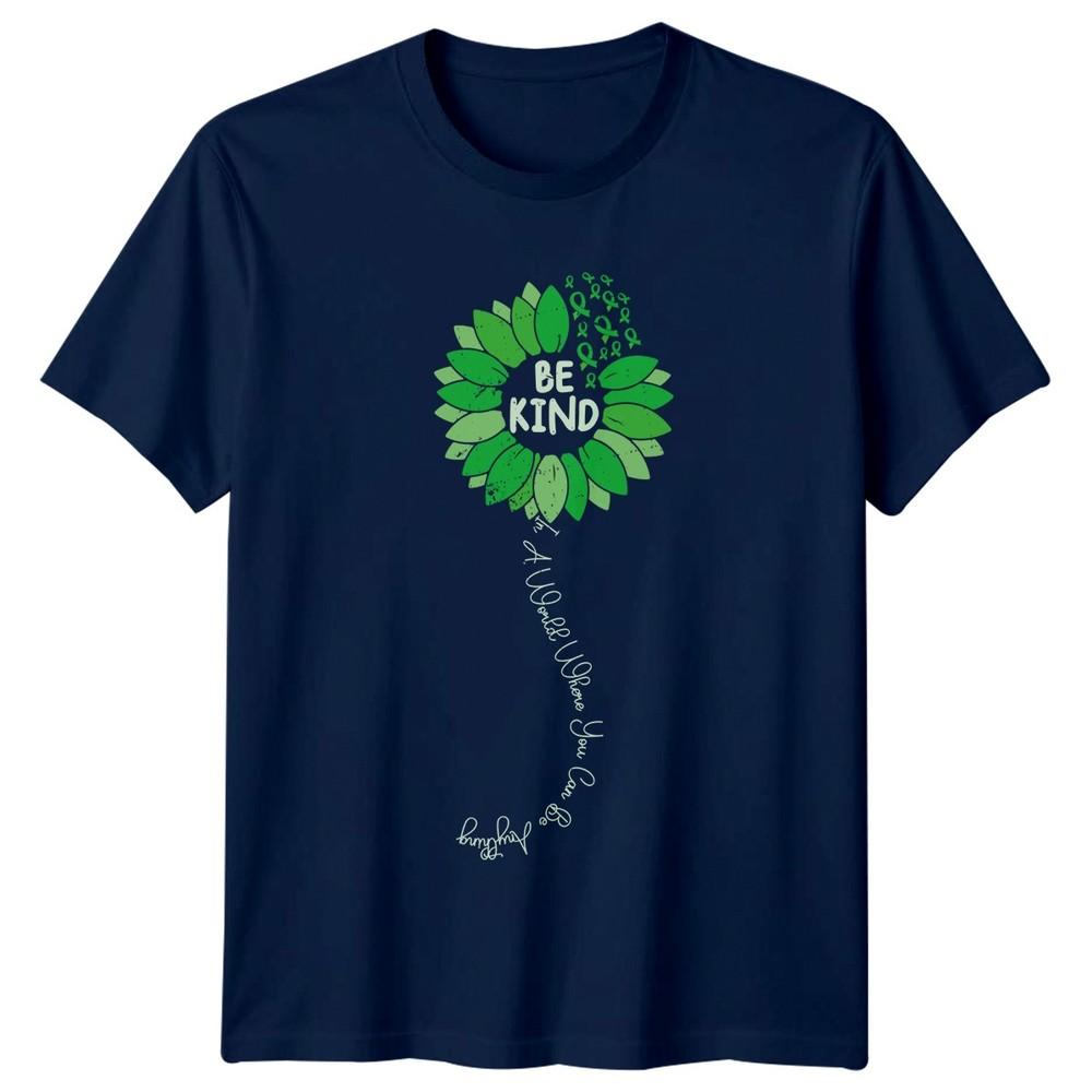 Be Kind In A World Unisexs TShirt Unisextal Health Ribbon Awareness Gift For Her