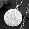 Collane Acciaio Inossidabile Amuleti Sette Arcangeli Uomo Sigillo di Salomone Talismano Gioielli Protezione Cristiana collar hombre N1162