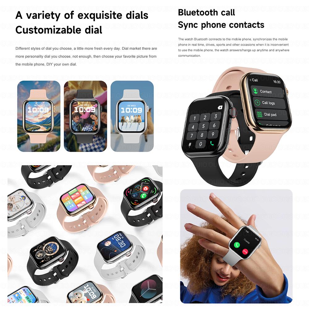 2026 New Watch 10 Smart Watch GPS More Personality Dial Women Body Temperature Health Monitoring Sports Mode Music Bluetooth Call Smartwatch