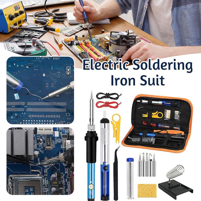 High-Power 15pcs Soldering Iron Set, Multi-Purpose Internal Heating Welding Tool, for Electronic Parts Repair