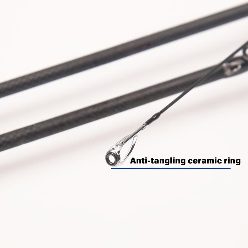 Light Weight Fishing Rod with Ergonomic Handle Carbon Fiber Rod for Beginner Stream and Creek Angling