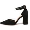 Single Shoe Women's Spring and Summer New Item Straight Strap Sandals Women's High-heeled Women's Sandals