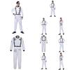 Astronaut Costume For Adults With Zipper Halloween Role Play Dressup