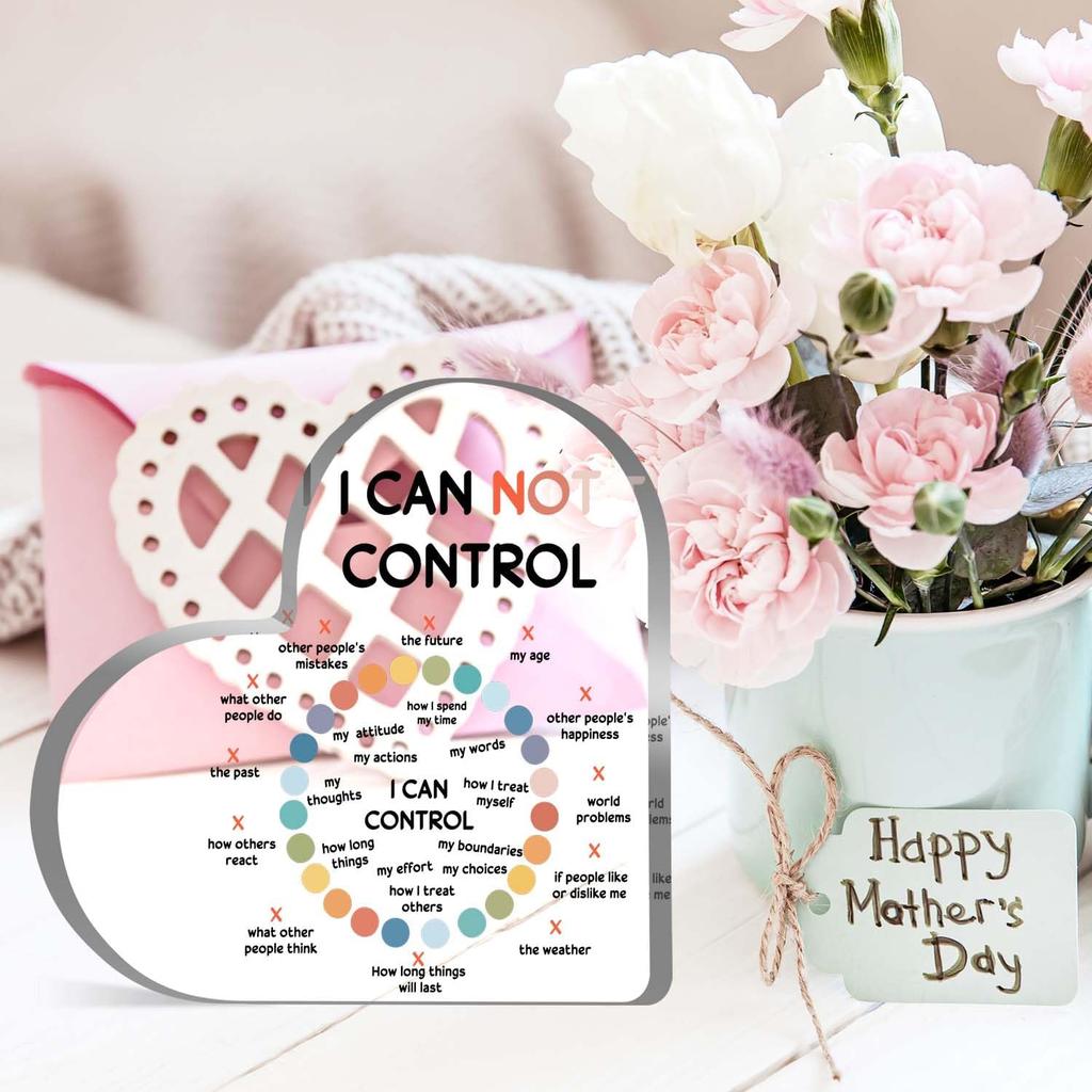 Mental Health Decor, Psychotherapy Affirmations Heart Acrylic Sign, Therapy & Counseling Office Decor, School Counselor Sign