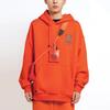 Li Ning Badfive Foam Loose Fleece Hooded Sweatshirt Unisex Sweatshirt Orange AWDRF95-6