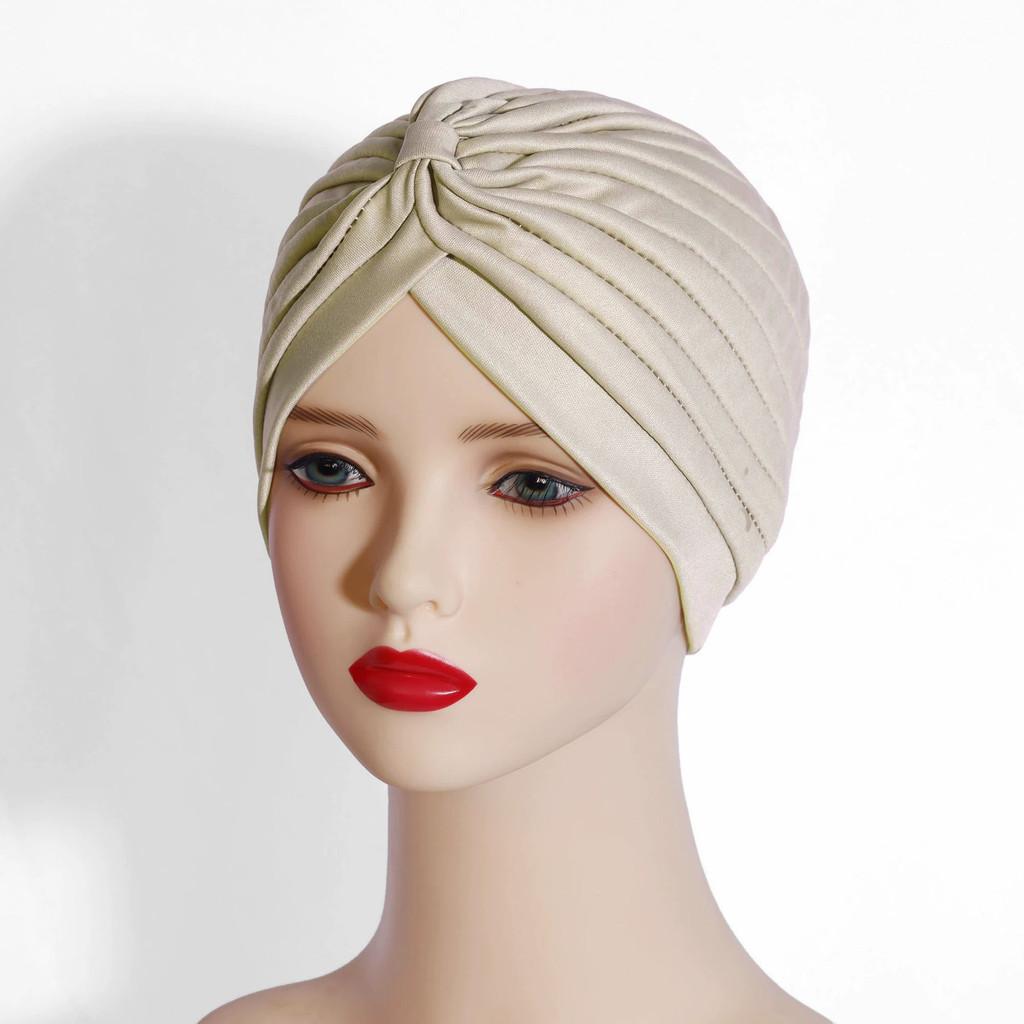Indian Style Yoga Cap With No Brim Polyester Fabric Sunshade For Winter And Autumn