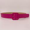 Elegant Women's Leather Belt with High-End Square Buckle, Multiple Colors