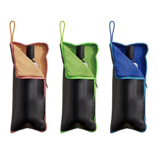 Wet Umbrella Storage Bag Waterproof Absorbent Umbrella Pouch Portable Umbrella Sleeve Cover with Hanging Loop for Travel Home