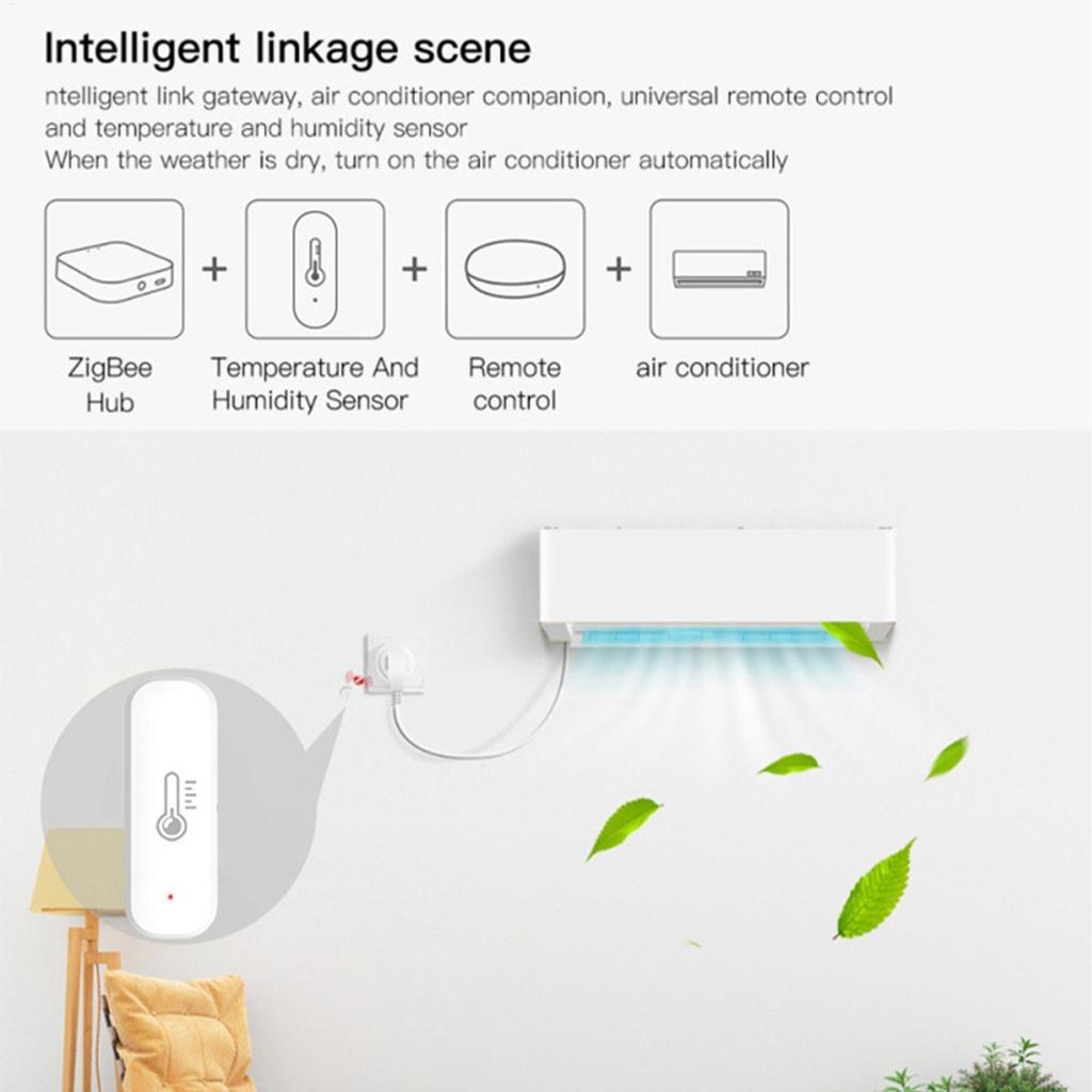 Humidity Sensor Smart Precise Wireless Remote Remote Temperature Monitor WiFi For Bedroom Bathroom Kitchen Home Dormitory Hotel