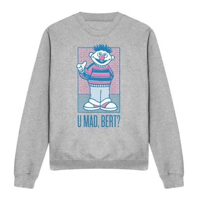 Sesame Street Unisex Adult U Mad Bert? Ernie Sweatshirt