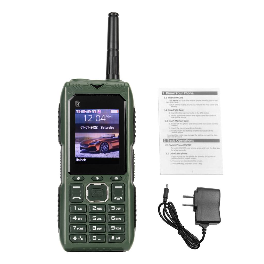 Odblokowany starszy telefon komórkowy 2G Retro Cztery karty Cztery tryby gotowości Bateria 2400mAh Duży przycisk Telefon komórkowy